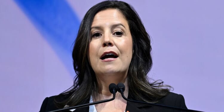 GOP Rep. Elise Stefanik of New York, seen in a March photo, had a blistering response to the New York Times' inquiry.