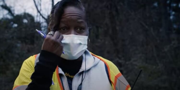 An abortion clinic volunteer in Atlanta, Georgia, known as Traci is featured in the new HBO series "The Devil Is Busy."