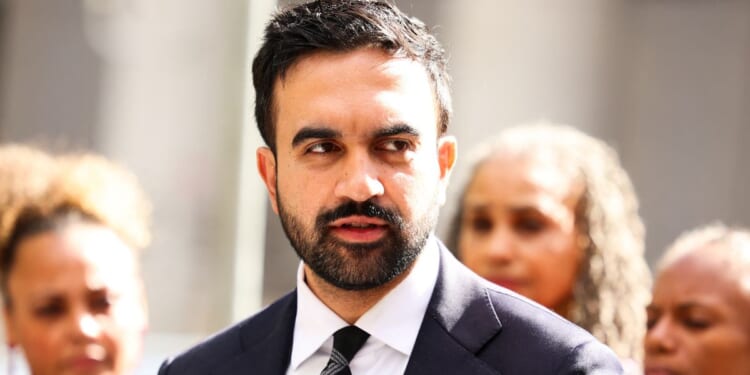 New York City Democratic mayoral candidate Zohran Mamdani speaks at a news conference discussing the indictment of New York Attorney General Letitia James in New York City on Friday.