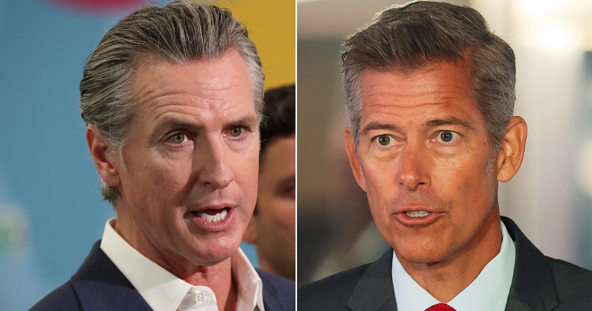 Transportation Secretary Sean Duffy, right, has told California's Gov. Gavin Newsom that federal funding will be withheld unless the state stops licensing truck drivers who cannot meet English proficiency requirements.