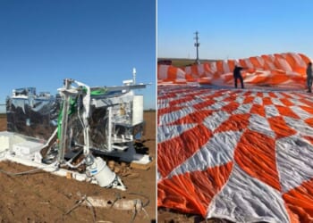 Texas resident Ann Vincent Walter called the Hale County Sheriff's Department to report a strange sighting, and learned that NASA representatives were looking for some equipment that had blown off course.