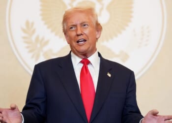 President Donald Trump speaks during a meeting with business leaders at the U.S. Ambassador's Residence on Oct. 28, 2025, in Tokyo, Japan.
