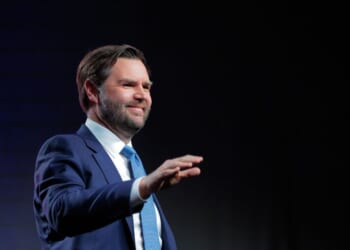 Vice President J.D. Vance addresses the National League of Cities: Congressional City Conference at the Marriott Marquis on March 10, 2025, in Washington, D.C.