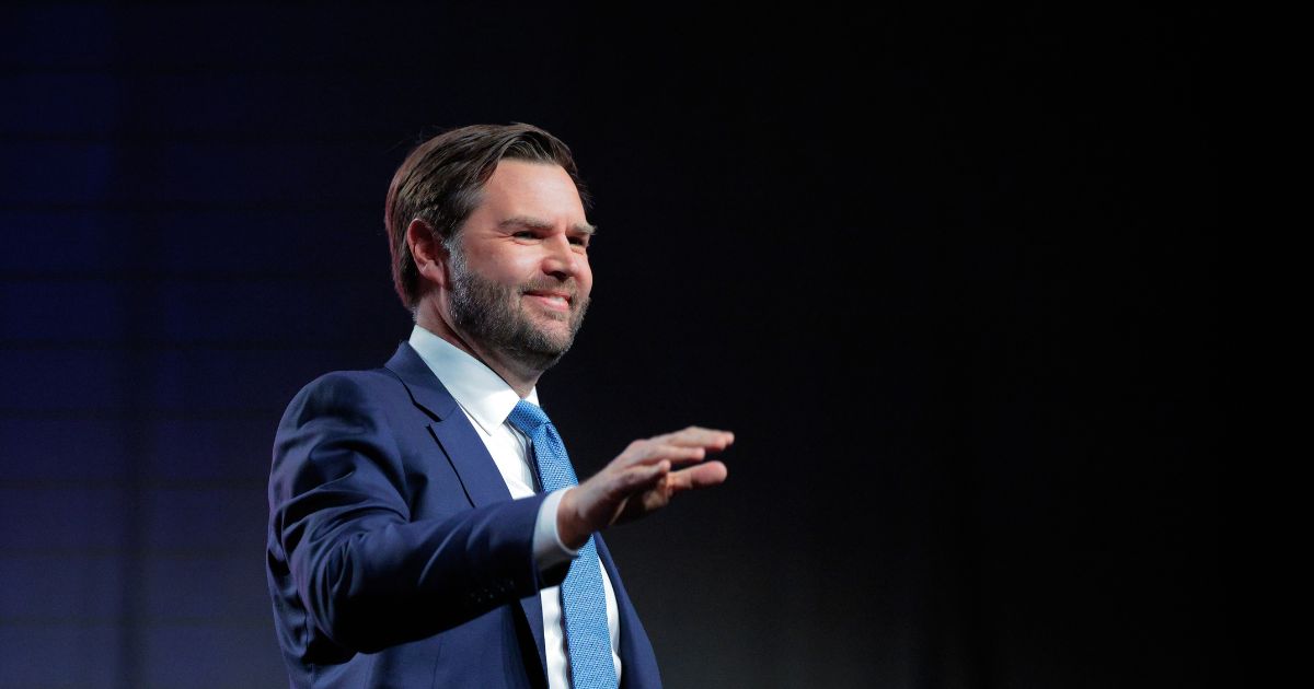 Vice President J.D. Vance addresses the National League of Cities: Congressional City Conference at the Marriott Marquis on March 10, 2025, in Washington, D.C.