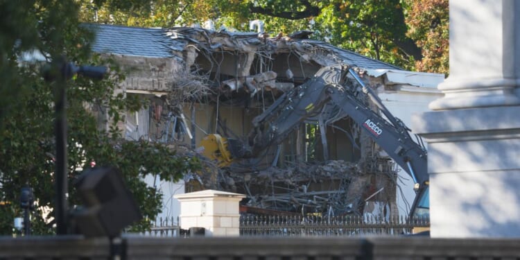 White House begins demolishing part of the East Wing to build Trump's ballroom