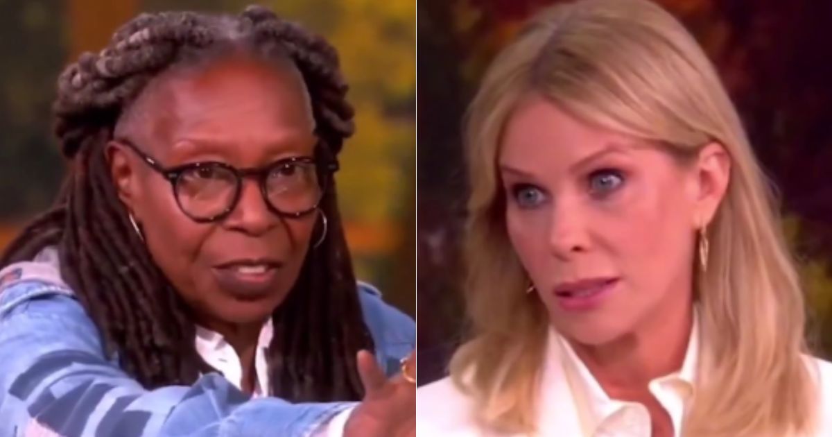 Tuesday on "The View," co-host Whoopi Goldberg, left, cut to a commercial break after Cheryl Hines, right, defended her husband - Health and Human Services Secretary Robert F. Kennedy Jr. - and used former President Barack Obama to make her point.