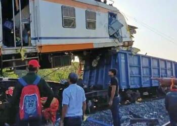 At least five dead after trains collide in central India, official says