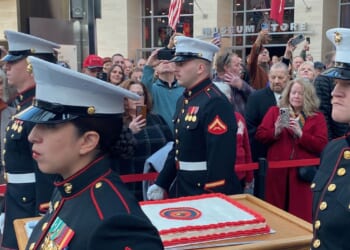Marines celebrate the Corps' 250th birthday the day before Veterans Day