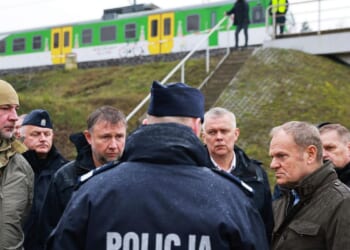 Poland says two Ukrainians working for Russia are suspected in railway track blast
