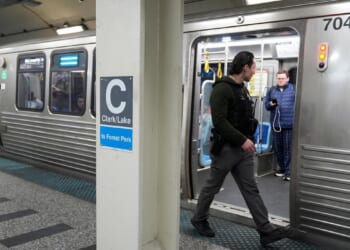 Police say man sets fire to a woman on a Chicago L train before fleeing
