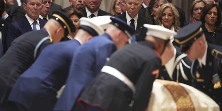 Dick Cheney eulogized at Washington funeral without Trump but with prominent Democrats in the pews