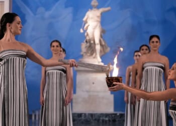 Olympic flame begins its journey to the Milan Cortina Games