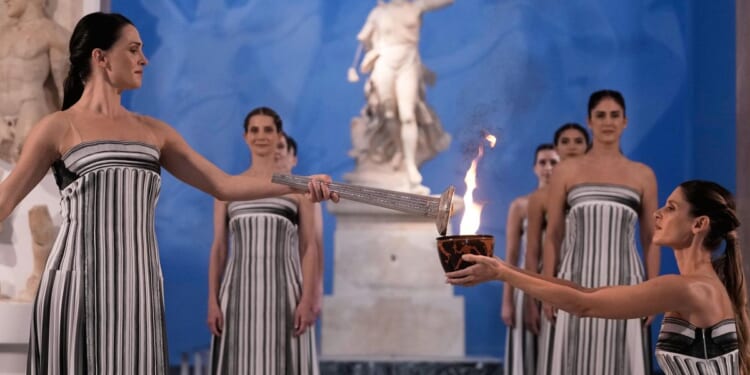 Olympic flame begins its journey to the Milan Cortina Games