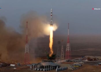 ISS-bound Russian Soyuz spacecraft blasts off with U.S.-Russian crew of 3