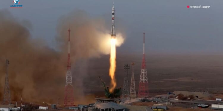 ISS-bound Russian Soyuz spacecraft blasts off with U.S.-Russian crew of 3