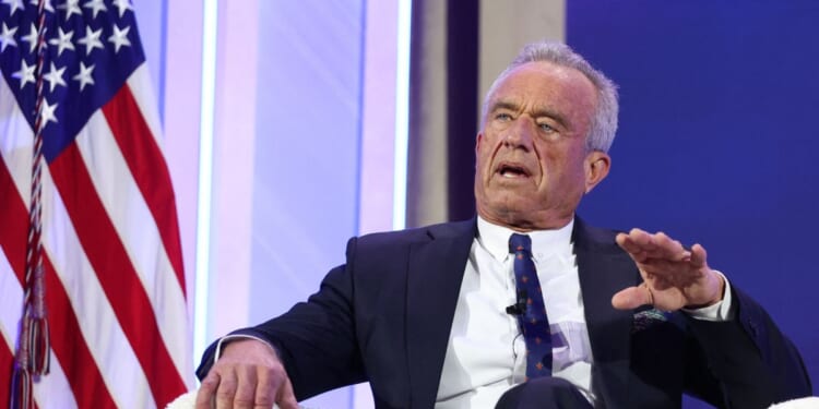 Secretary of Health and Human Services Robert F. Kennedy Jr. speaks during the Make America Healthy Again summit in Washington, D.C., on Nov. 12, 2025.