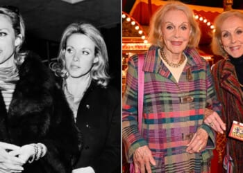 Twins Alice and Ellen Kessler, pictured at left in April 1973 and at right on Oct. 24, 2025, died Monday by assisted suicide.