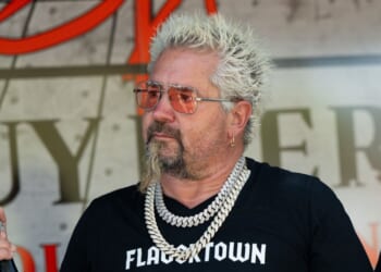 Guy Fieri appears at the Stagecoach Music Festival on April 27, 2025 in Indio, California.