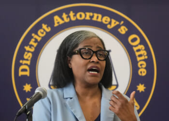Alameda County District Attorney Ursula Jones Dickson speaks about charges for Cedric Irving, the suspect in the shooting of football coach John Beam, at a news conference Monday in Oakland, California.