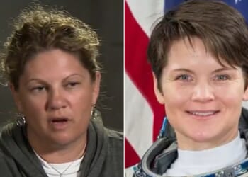 Summer Heather Worden, left, pleaded guilty to lying to investigators, saying her astronaut spouse, Anne McClain, illegally accessed her bank account from space.