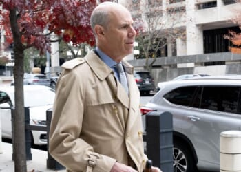 Chief Judge James Boasberg, Chief Judge of the U.S. District Court, arrives at the E. Barrett Prettyman United States Courthouse, for the U.S. District Court and U.S. Court of Appeals for the District of Columbia Circuit, in Washington, D.C., on Nov. 3, 2025.