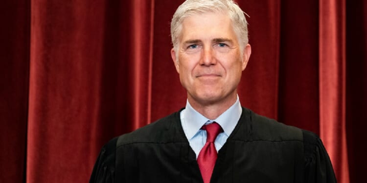 Supreme Court Associate Justice Neil Gorsuch is pictured in a 2021 file photo.
