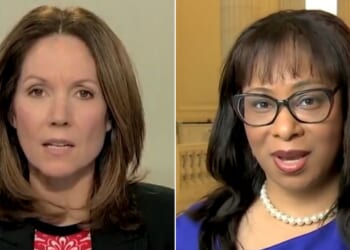 Rep. Janelle Bynum, right, an Oregon Democrat, went to great lengths to avoid answering CSPAN journalist Greta Brawner's questions.
