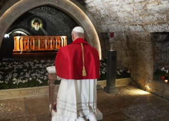 Pope Leo XIV in Lebanon prays for peace at tomb of saint revered by Christians and Muslims alike