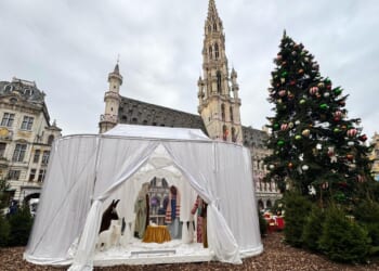 A controversial infant Jesus is stolen from a Belgian Nativity scene