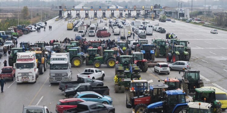 Greek farmers blocking border crossing routes in escalating dispute over delayed EU subsidies