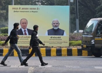 Putin arrives in New Delhi on a state visit