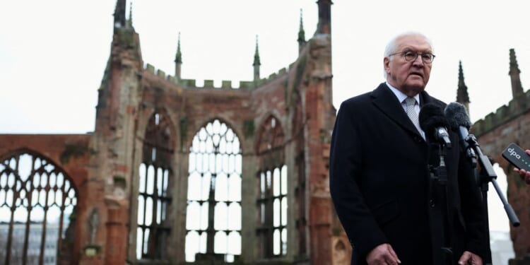 German president visits WWII bombing site