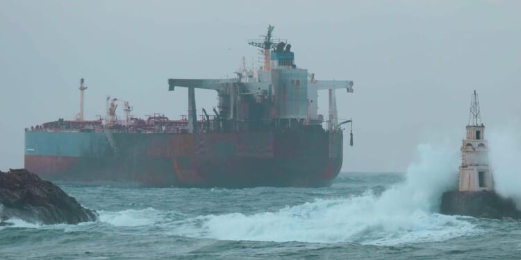 Sanctioned oil tanker is stranded off Black Sea coast in Bulgaria after suspected Ukrainian strike
