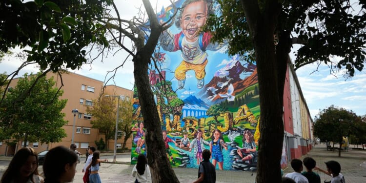Murals at a housing project in Portugal highlight U.N. goals and build local pride