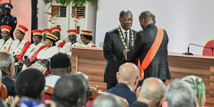 Ivory Coast's incumbent leader Alassane Ouattara is sworn in for a fourth term