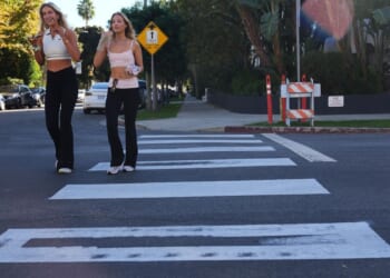After painting Los Angeles crosswalk deemed unsafe, activist arrested for vandalism