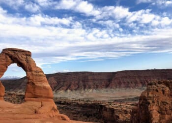 Unharmed hiker rescued after becoming mired in quicksand in Utah's Arches National Park