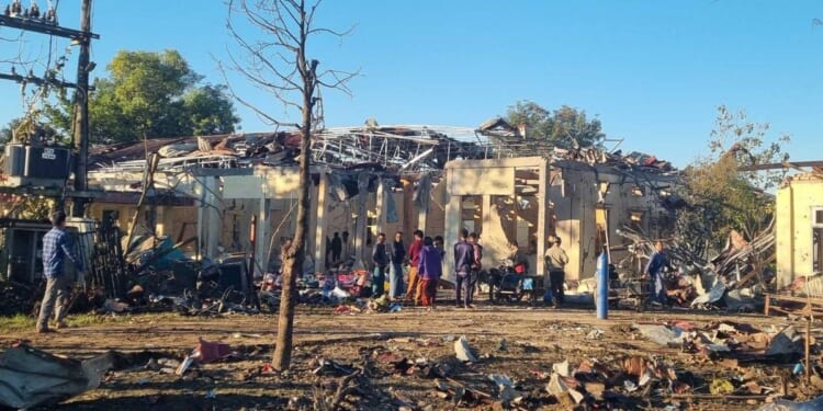 Myanmar military: Armed opposition groups used hospital hit by airstrike as base