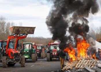 EU likely to delay free-trade deal with South America as French farmers block roads