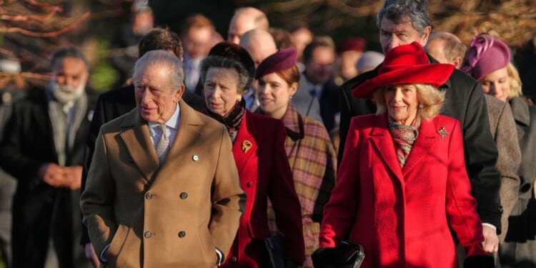 King Charles III leads family to church ahead of yearly Christmas Day broadcast