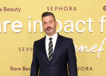 Jimmy Kimmel attends the Third Annual Rare Impact Fund Benefit hosted by Selena Gomez at Nya Studios on Oct. 29, 2025, in Los Angeles, California.