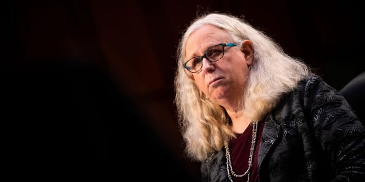 Rachel Levine, former Assistant Secretary of Health and Human Services, testified prior to his confirmation hearing in Washington, DC on Feb. 25, 2021.