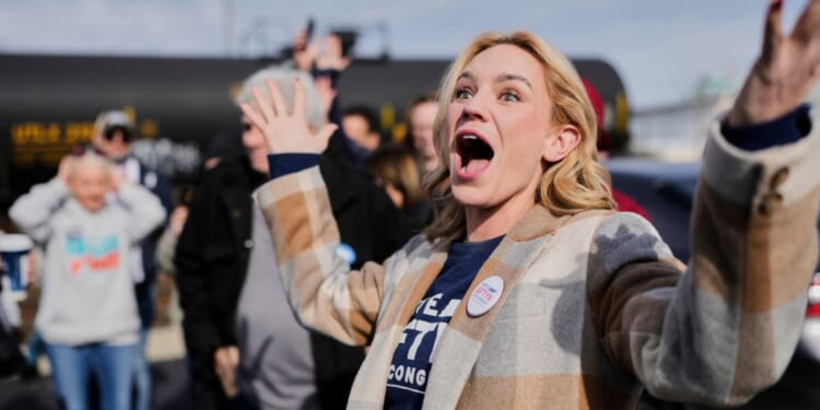 Failed Democratic congressional candidate Aftyn Behn speaks with supporters at a campaign event in Nashville, Tennessee, on Nov. 29, 2025.