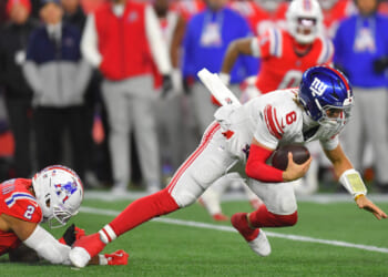 Fight Breaks Out After Giants QB Gets Sent Flying by Big Hit