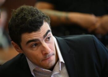 Luigi Mangione appears in a Manhattan Criminal Court for a hearing related to his murder case on Dec. 2, 2025 in New York.