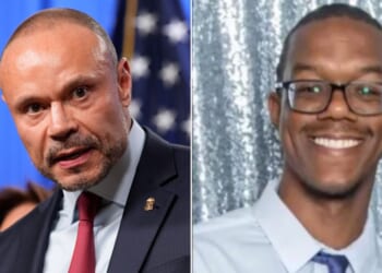 FBI Deputy Director Dan Bongino, left, led an effort to re-examine evidence in the pipe bomb case, which led to Thursday's arrest of Brian Cole Jr., right.