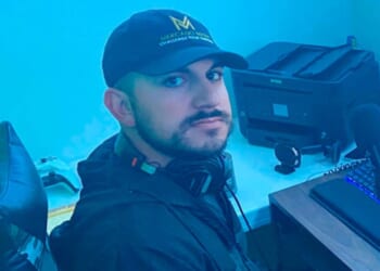 Andrew Mercado of Mercado Media, seen in a file photo from November 2021, had an odd and rather creepy reaction to investigative reports on allegedly fraudulent day care centers in Minnesota.