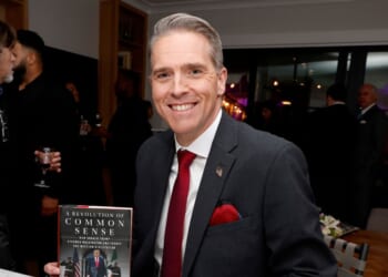 Scott Jennings attends the "A Revolution of Common Sense" book launch at the Rainey Center on Dec. 2, 2025, in Washington, D.C.