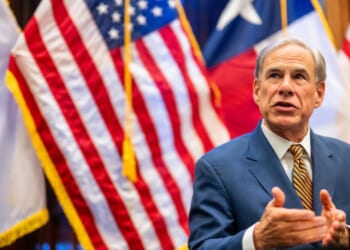 Texas Gov. Greg Abbott speaks during a news conference in the State Capitol on Aug. 15, 2025, in Austin, Texas.