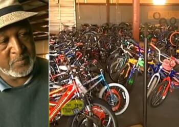 Moses Mathis, known in Fayetteville, North Carolina, as "The Bicycle Man," ran a program for decades in which thousands of bicycles were donated to needy children. Mathis died in 2013, but the program continues.